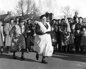 00050 Prints: Olney Annual Pancake Race Print, 6th February 1951