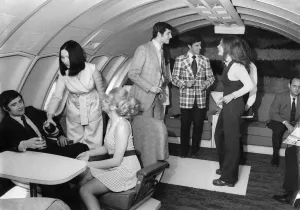 00050 Prints: Air Canada's Dance Floor at 30,000 ft. Print May 1972