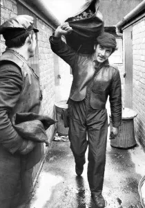 00051 Prints: A Coalman Delivering Coal Print, January 1972