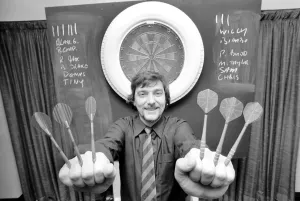 00052 Prints: Allan Glazier Darts Print, February 1975