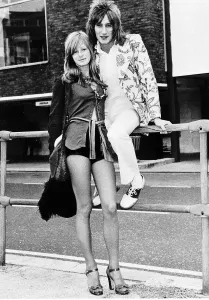 Rod Stewart Print with Dee Harrington in Early Days