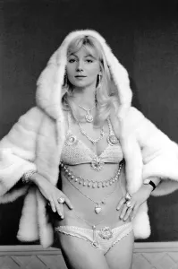 00056 Prints: Lia Beldam in Fur Coat Print, March 1975