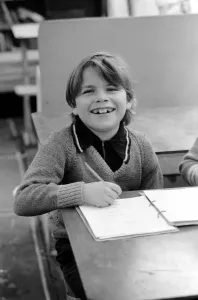 00057 Prints: 1976 Print of 9 Year Old Fire Eater Tony Walls at Studies
