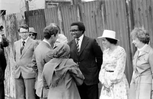 00059 Prints: Prince Charles at Moonshot Youth Club, June 1977 Print