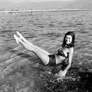 00064 Prints: Corsica Beach Scene Print, August 1957