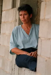00065 Prints: Print of Sally Becker in Bosnia 1993