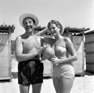 00065 Prints: Corsica Beach Scene Print, August 1957