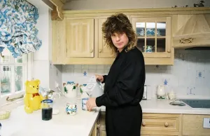 00065 Prints: Ozzy Osbourne at Home Making a Cup of Tea Print