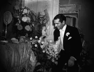 00065 Prints: Print of Sir Laurence Olivier and Vivien Leigh after the first night of their production