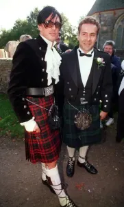 00065 Prints: Print of Donovan Leitch arriving at Kirsty Hume's 1997 wedding