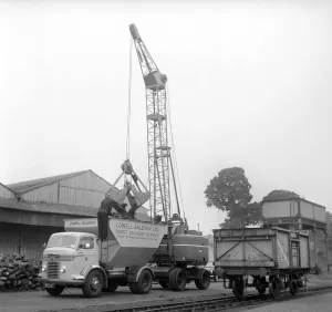 00069 Prints: Bristol Coal Delivery Lorry Print, Circa 1957
