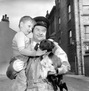 00070 Prints: Beauty the Pup's Roof Rescue Print: March 1961