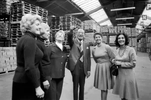 00070 Prints: Sir John Cohen, Tesco Chairman at Warehouse (1974 Print)