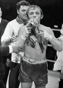 00071 Prints: Alan Rudkin Kisses His Belt Print, June 1969