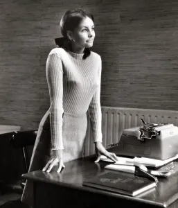 00071 Prints: 1960s Female Office Worker Print