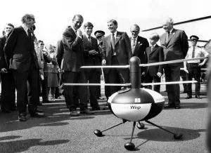 00072 Prints: Royals Visit Farnborough Air Show Print 1976