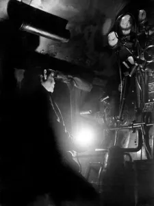 00073 Prints: LNER Train Driver Mr Doughty at the Controls, Print 00073