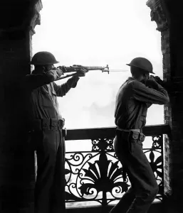 00073 Prints: Chinese Defence Force Soldiers in Shanghai Uniform, Print 1927