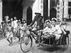 00075 Prints: British Sailors on Shore Leave in Singapore, Print