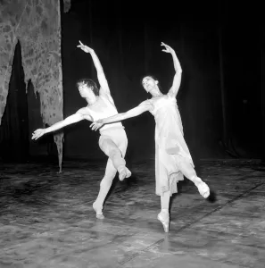 Prints of Margot and Rudolf in Pelleas et Melisande'. A photocall was held for the new Roland Petit ballet, Pelleas et Melisande, for Margot Fonteyn and Rudolf Nureyev at The Royal Opera House, Covent Garden London Prints: Margot and Rudolf in Pelleas et Melisande Print