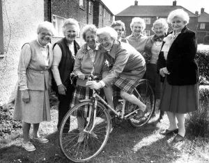 00078 Prints: The Elite Ladies Cycling Club of Newcastle Upon Tyne Print 1984