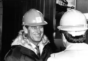 00078 Prints: Prince Philip Visits Press Production Systems Print 1985