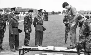 00078 Prints: Prince Philip at Albemarle Barracks Print 4th July 1988
