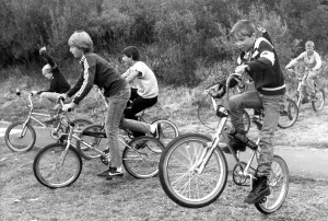 00079 Prints: Ayton Park Mountain Bikes Print