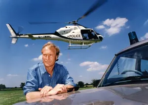 00079 Prints: Nigel Le Vaillant in a helicopter print