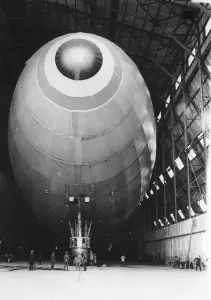 00081 Prints: The R34 Airship in Preparation Print, 11th June 1919