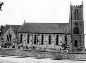 00082 Prints: St James Church Alveston circa 1960 Print
