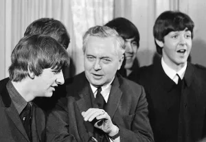 00083 Prints: The Beatles Meet Harold Wilson Print