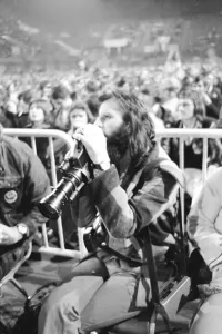 00084 Prints: Ringo Starr at T-Rex Concert, Empire Pool 1972 Print