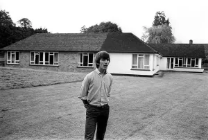 00084 Prints: George Harrison at Esher Bungalow Print, July 1964