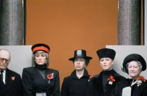 00084 Prints: Royal Family at 1987 Cenotaph Remembrance Service Print