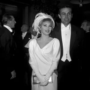 00085 Prints: Sean Connery with Wife at Lord Jim Premiere Print 1965