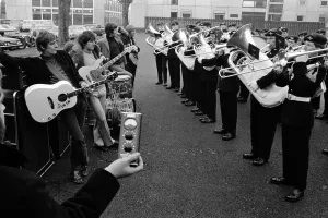 00085 Prints: Dave Dee, Dozy, Beaky, Mick and Tich at Aldershot Barracks 1968 Print
