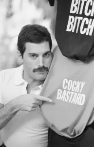 00085 Prints: Freddie Mercury in New Orleans Street Market Print, 1981