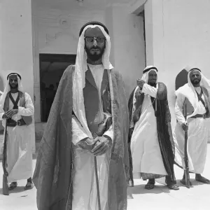 00085 Prints: Sheikh Shakhbut Bin-Sultan Al Nahyan Print, July 1965