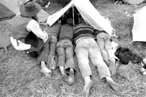 00088 Prints: Isle of Wight Pop Festival Tent Interior Print