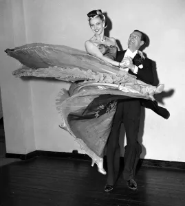 00089 Prints: Vintage Ballroom Dance Print circa 1952
