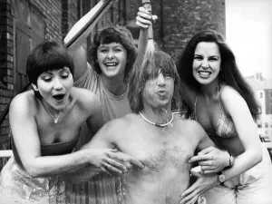 Print of Actor Robin Askwith in Casanovas Last Stand at Sunderland Empire