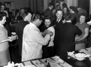 00097 Prints: Smallpox Vaccination in Manchester Town Hall Print