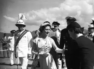 00099 Prints: Princess Margaret Arrives in Trinidad Print, February 1955