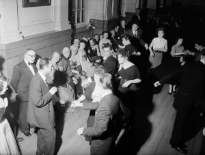 Old Time Dancers Rehearsing The Creep Print, 1954