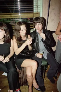 Noel Gallagher with Kate Moss at Lyceum Theatre Print 1998