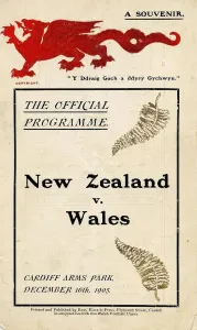Wales v New Zealand 1905 Print - Cardiff Arms Park