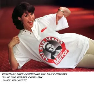 Rosemary Ford TV Presenter Print (Save Our Nurses Campaign)