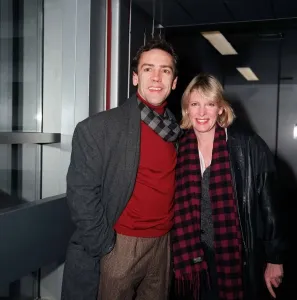 Prints of Actor Robert Lindsay with wife Diane Weston, December 1986, arriving at London Airport Aviation Prints: Robert Lindsay with Wife Diane Weston Print, December 1986