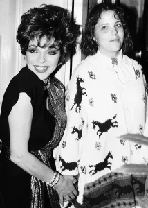 Joan Collins with Daughter Katy, Dynasty Print May 1986